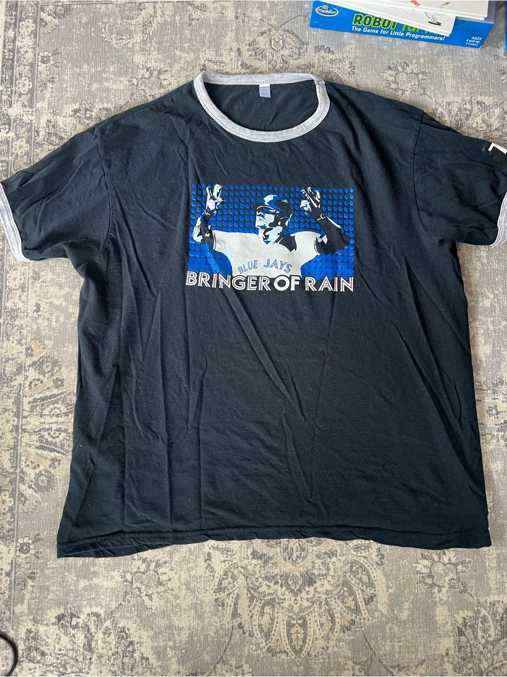 Blue Jays 'Bringer of Rain' Black Ringer T-Shirt
